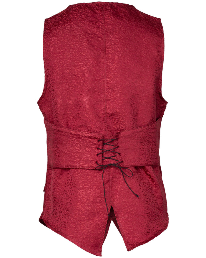 Waistcoat Ismael, ca. 1750-1780, damask, bordeaux red
