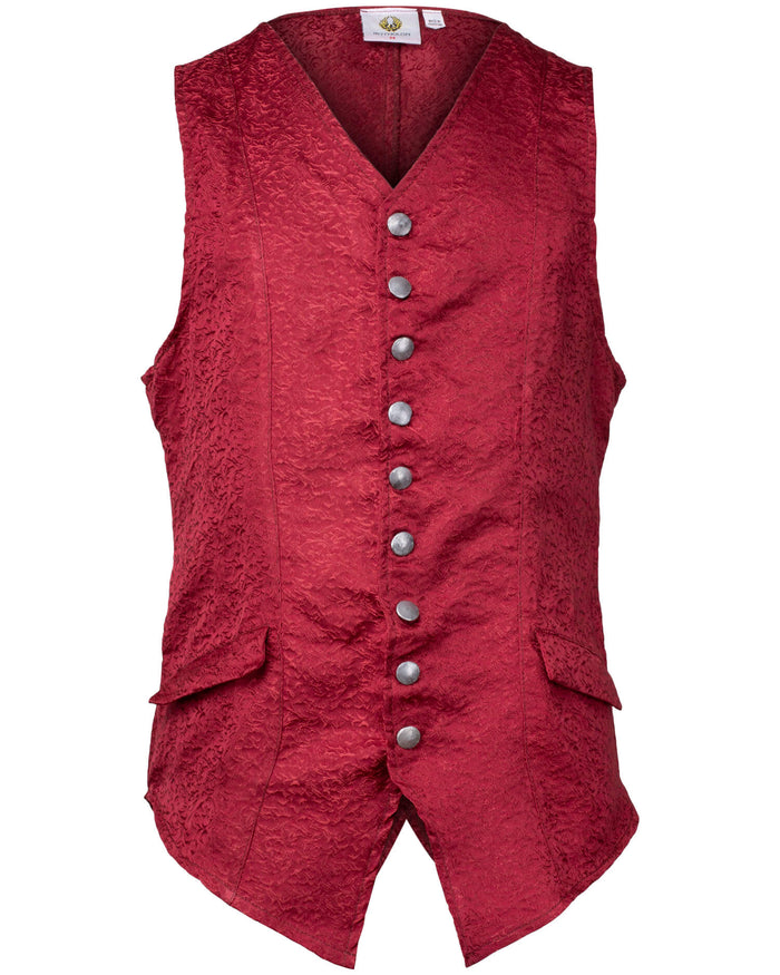 Waistcoat Ismael, ca. 1750-1780, damask, bordeaux red