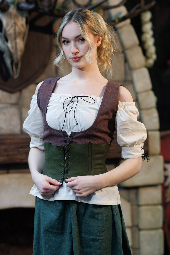 Baroque blouse Judyta, cream