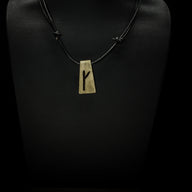 Bone rune pendant K, Kenaz