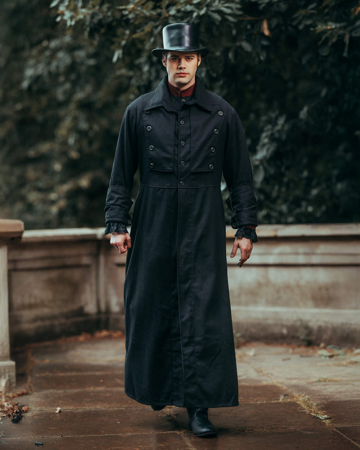 Steampunk coat Kandor, black