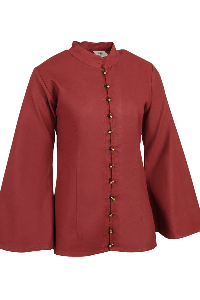 Renaissance blouse Kassandra, bordeaux