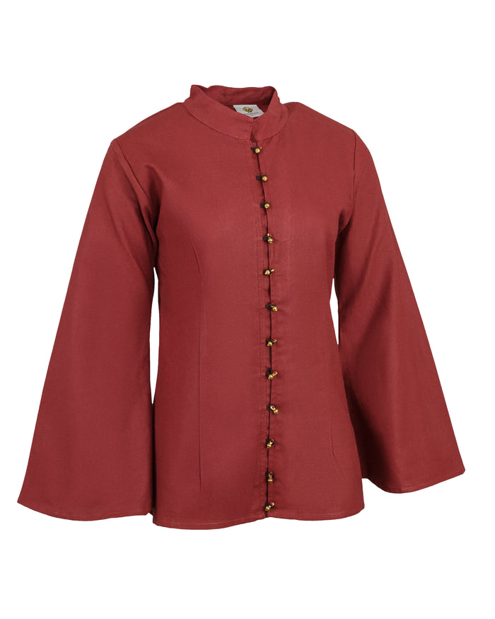 Renaissance blouse Kassandra, bordeaux