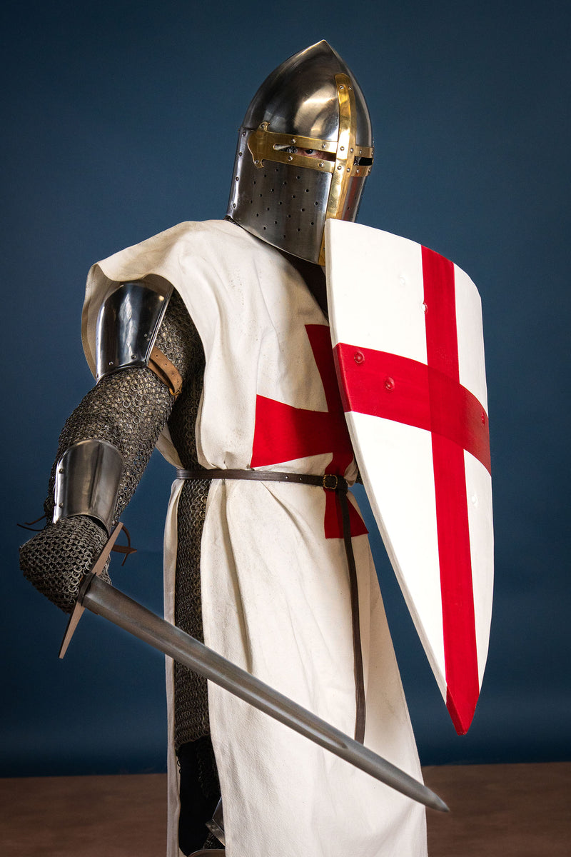 Tempelriddarsköld i trä