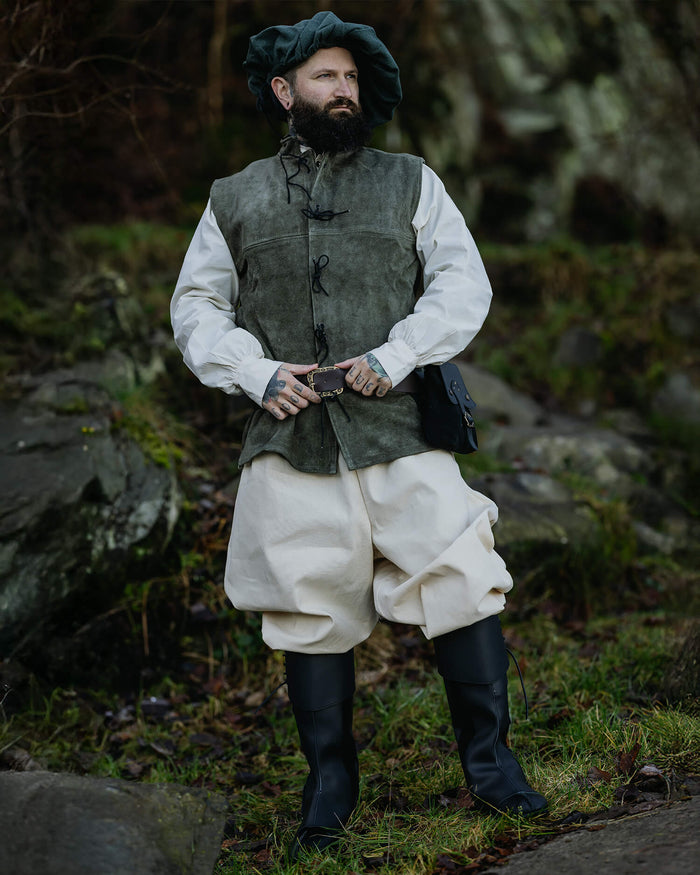 Doublet Laertes, 2nd half 15th century, suede, black