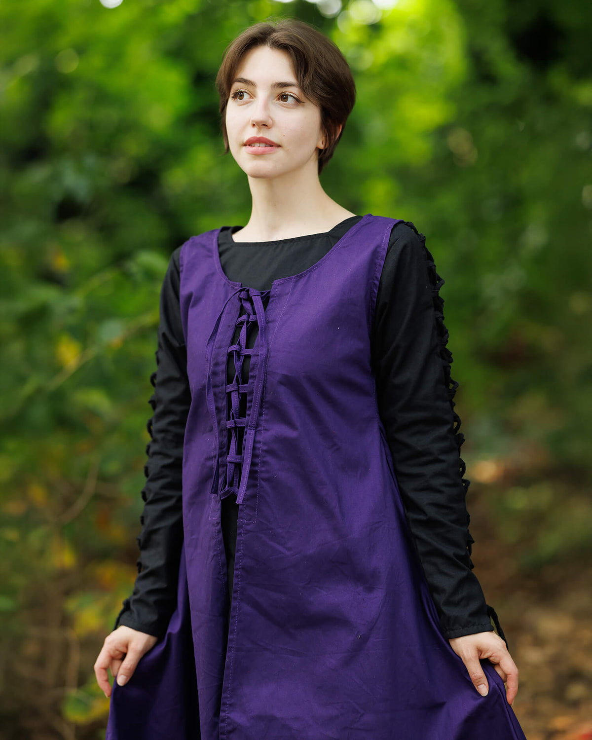 Medieval overdress Leandra, blue