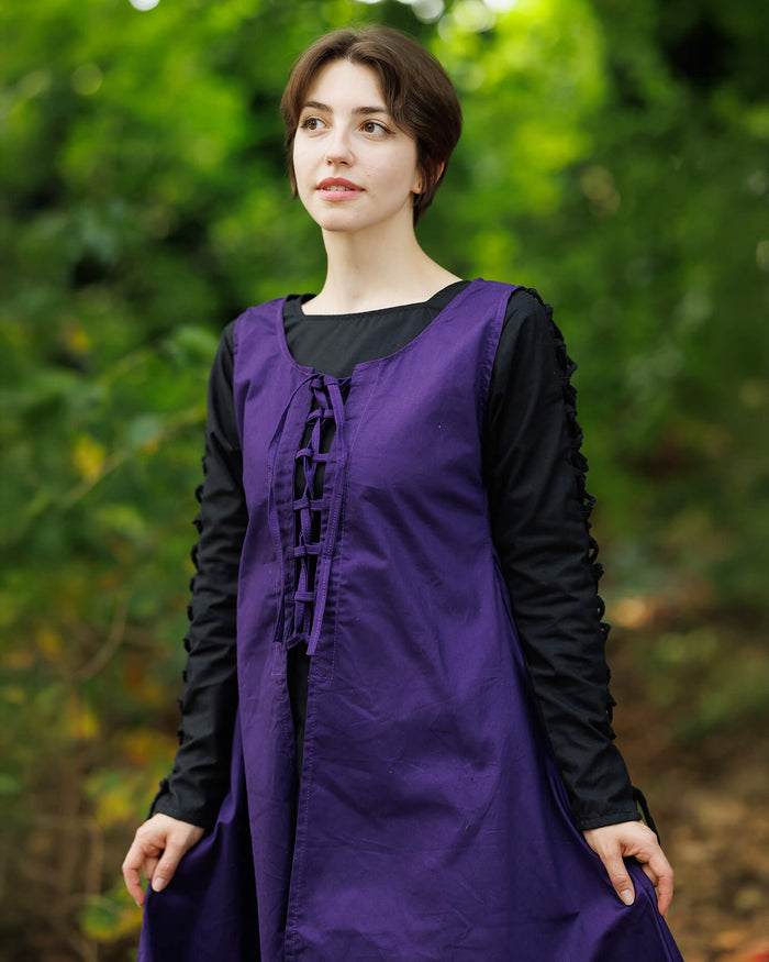 Medieval overdress Leandra, blue