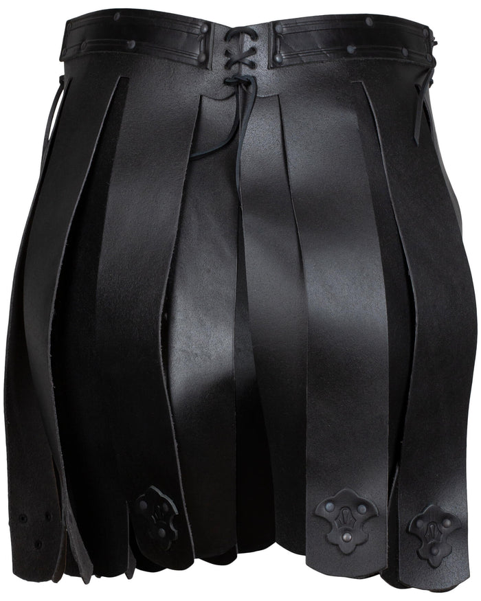 Leren rok Lilith, zwart
