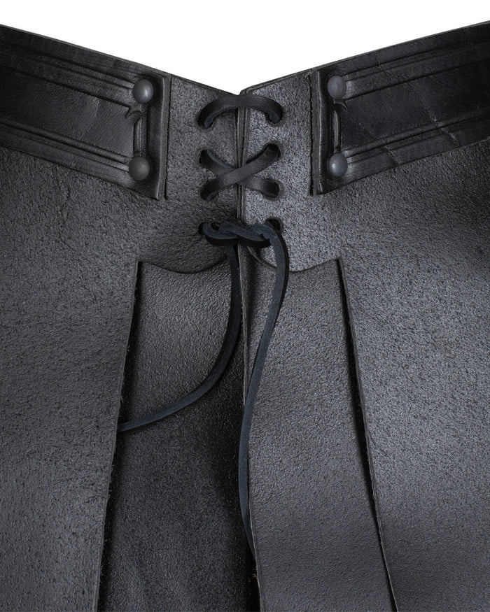 Leren rok Lilith, zwart