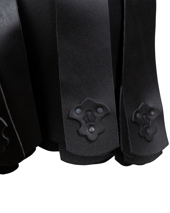 Leren rok Lilith, zwart