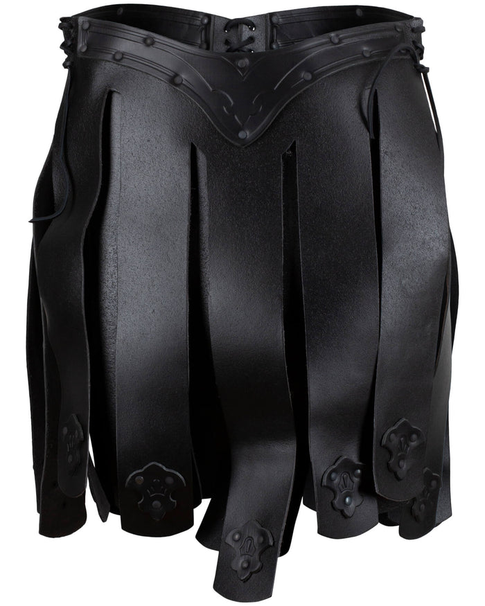 Leren rok Lilith, zwart