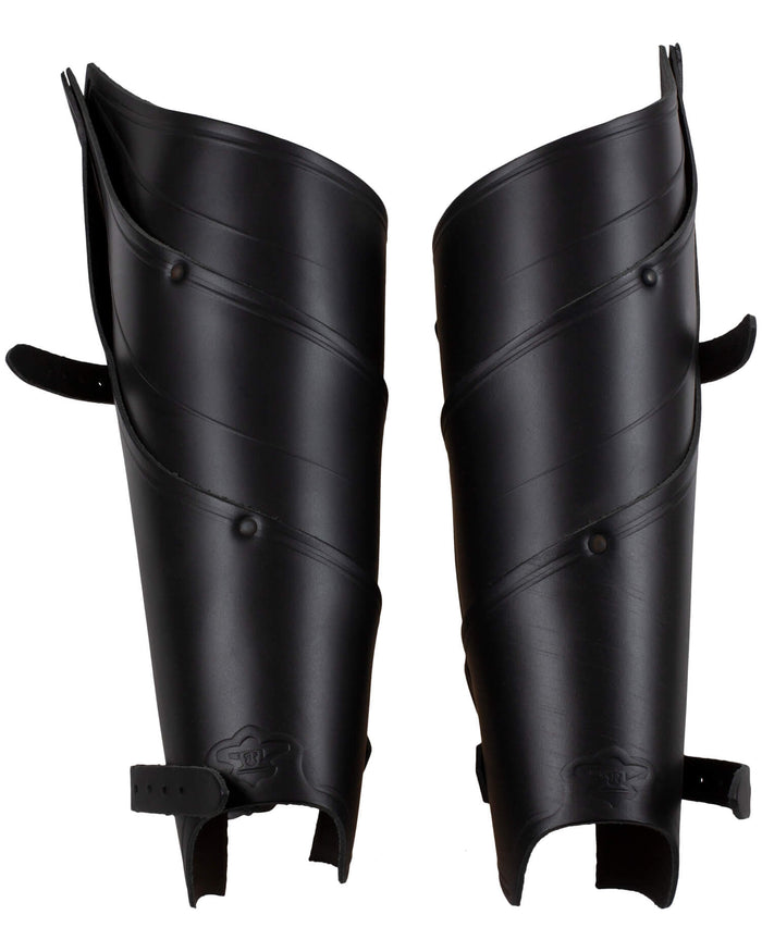 Leren beenpantser Lilith, zwart