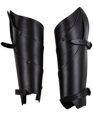 Leren beenpantser Lilith, zwart