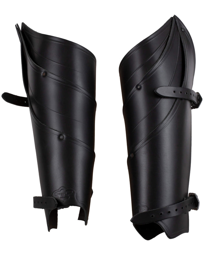 Leren beenpantser Lilith, zwart