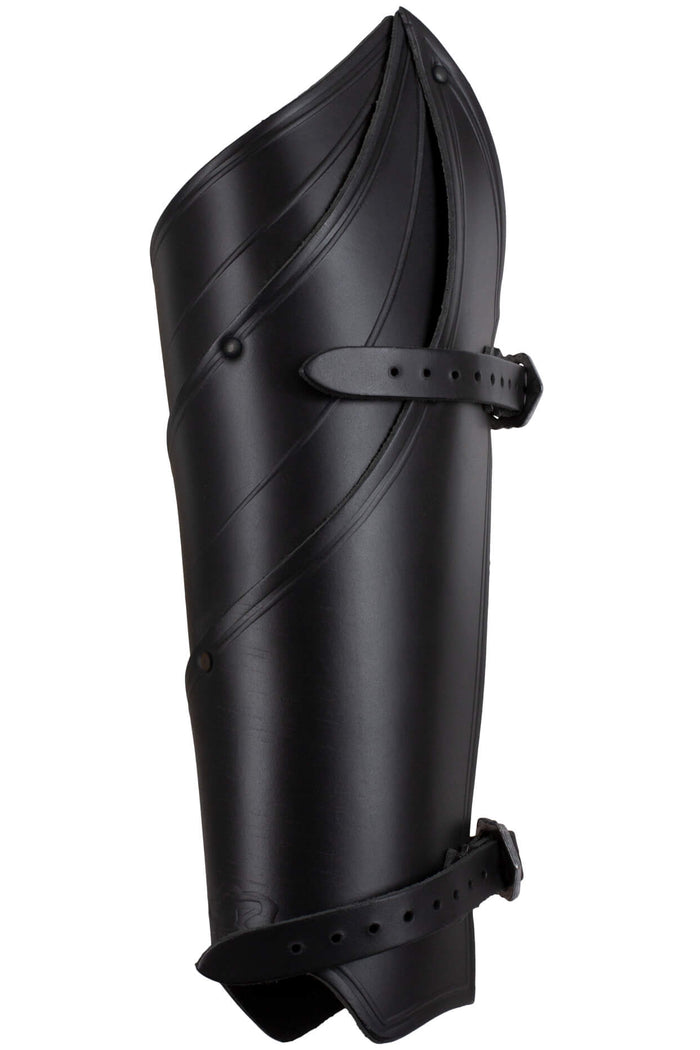 Leren beenpantser Lilith, zwart