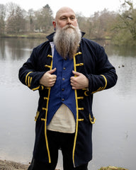 Officer's jacket Maddox, frock coat, dark blue