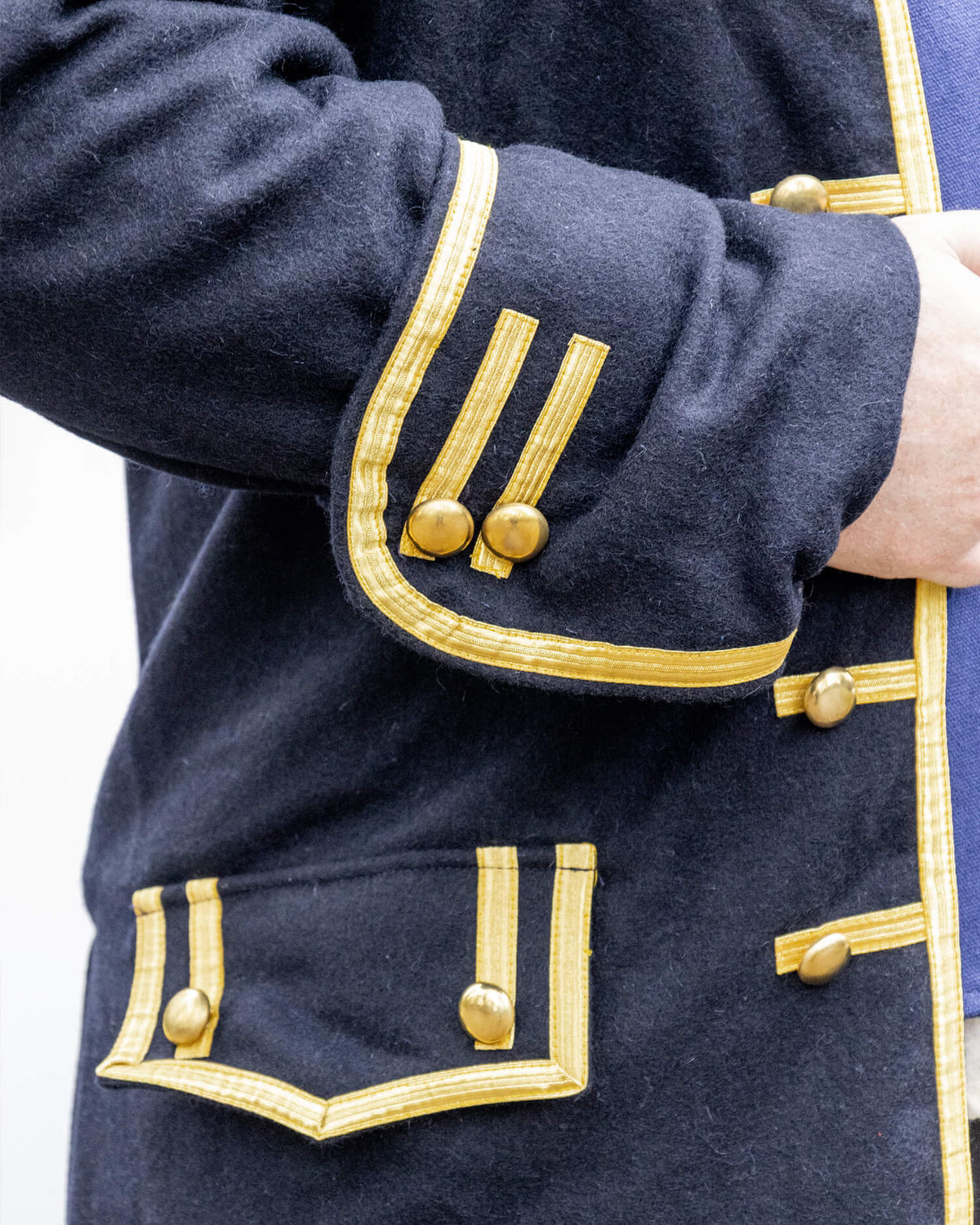 Officer's jacket Maddox, frock coat, dark blue