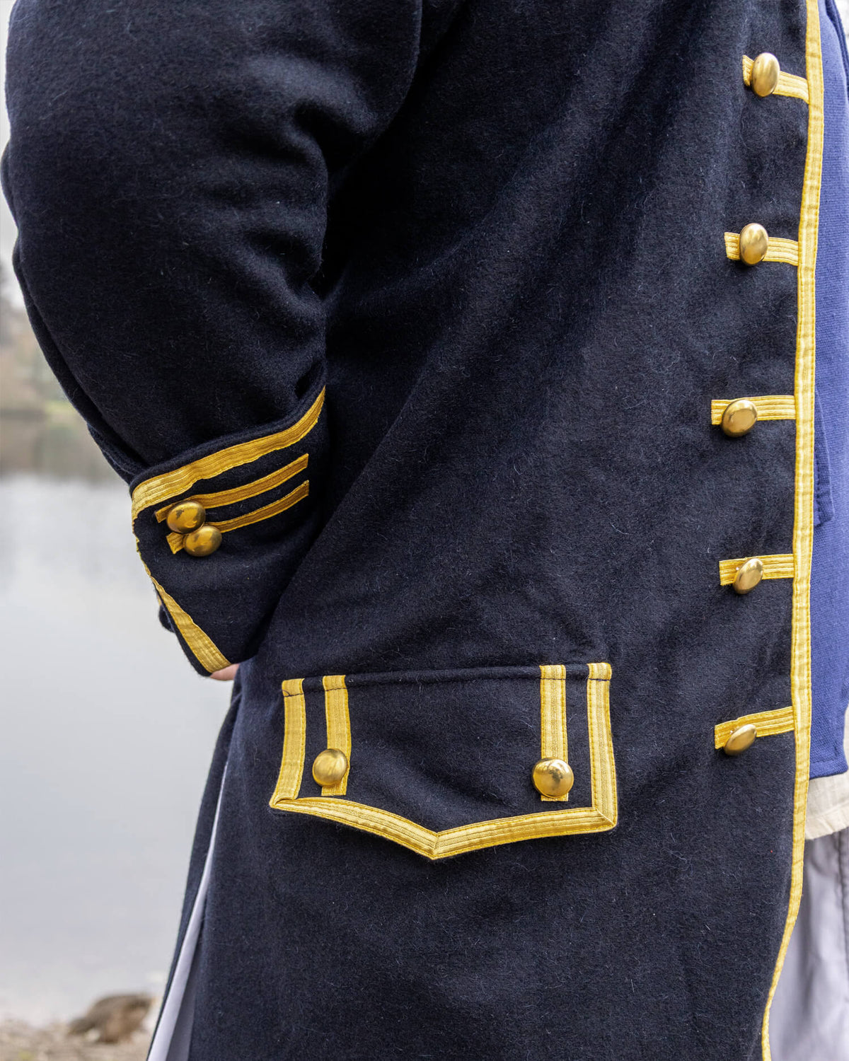 Officer's jacket Maddox, frock coat, dark blue