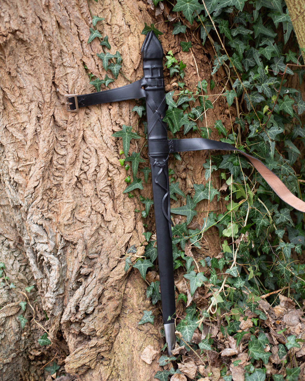 Sword Scabbard Malden with belt, up to 90 cm blade length, black