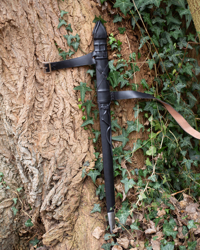 Sword Scabbard Malden with belt, up to 90 cm blade length, black