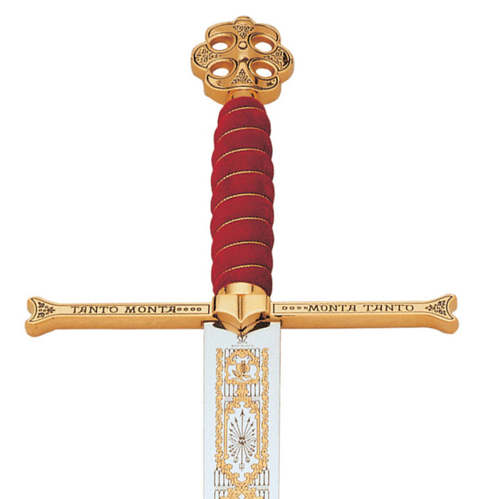 Tweehander Los Reyes Católicos, verguld, semi-scherp