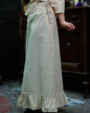 Skirt Nelly, light cotton, cream