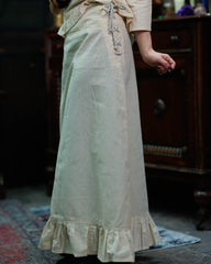 Skirt Nelly, light cotton, cream