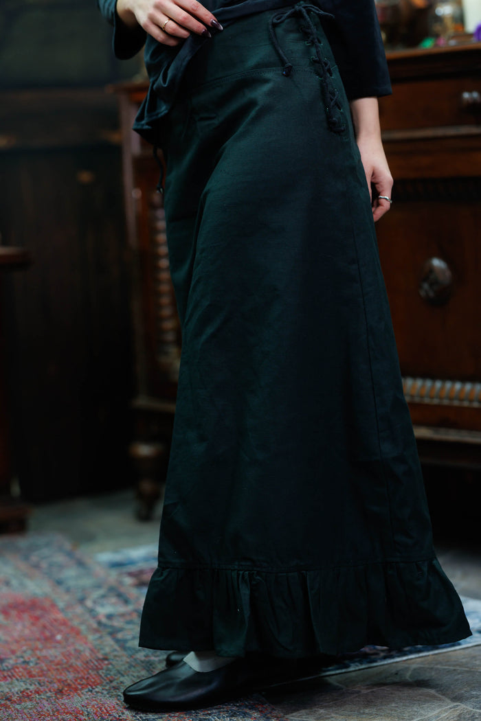 Skirt Nelly, tarpaulin, black
