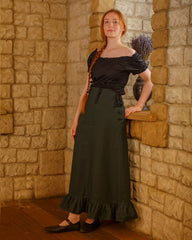 Skirt Nelly, tarpaulin, green