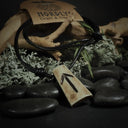 Bone rune pendant T, Tiwaz
