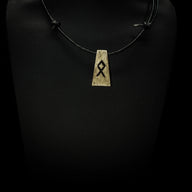 Bone rune pendant O, Othala