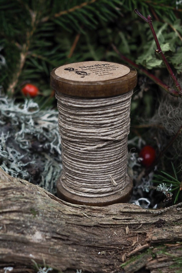Linen yarn 1 mm, natural