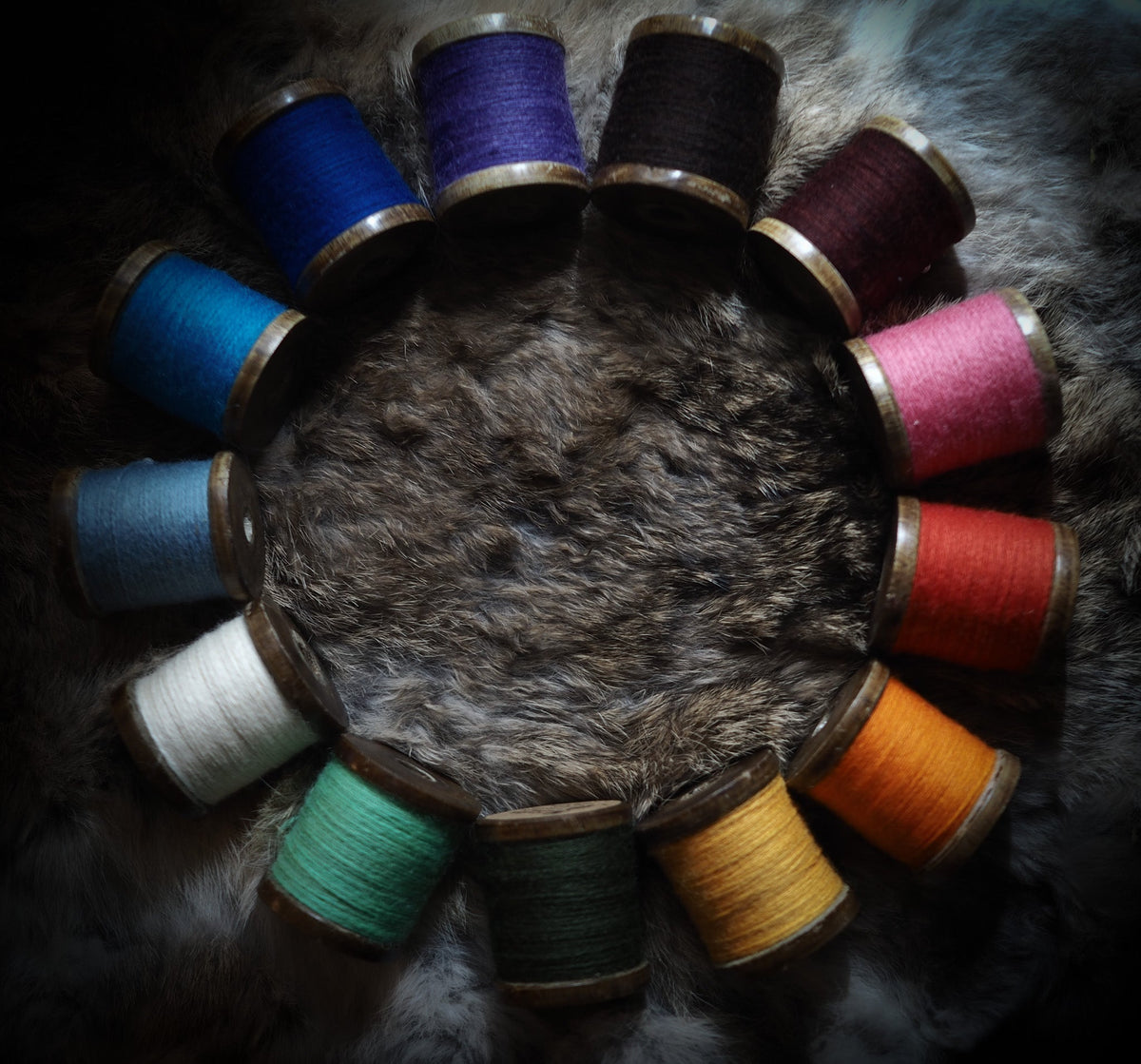 Embroidery thread black