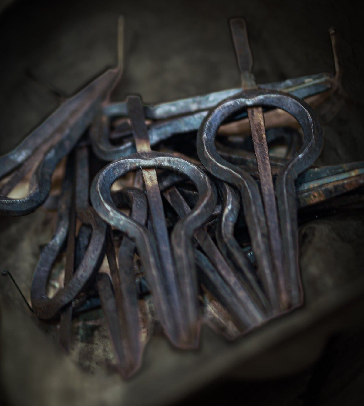 Jew's harp large, forged iron