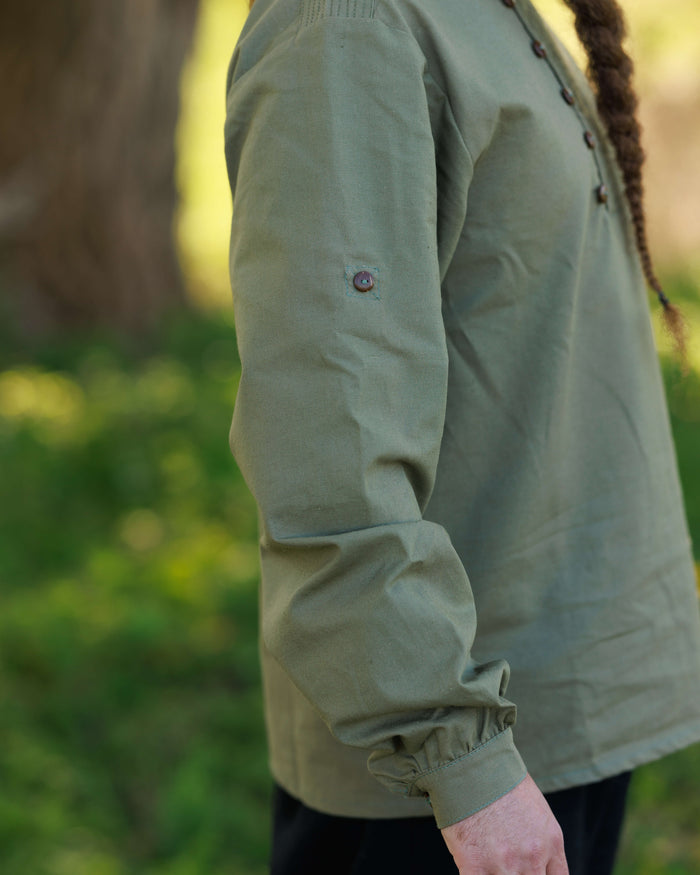 Slavic shirt Tymond, olive green