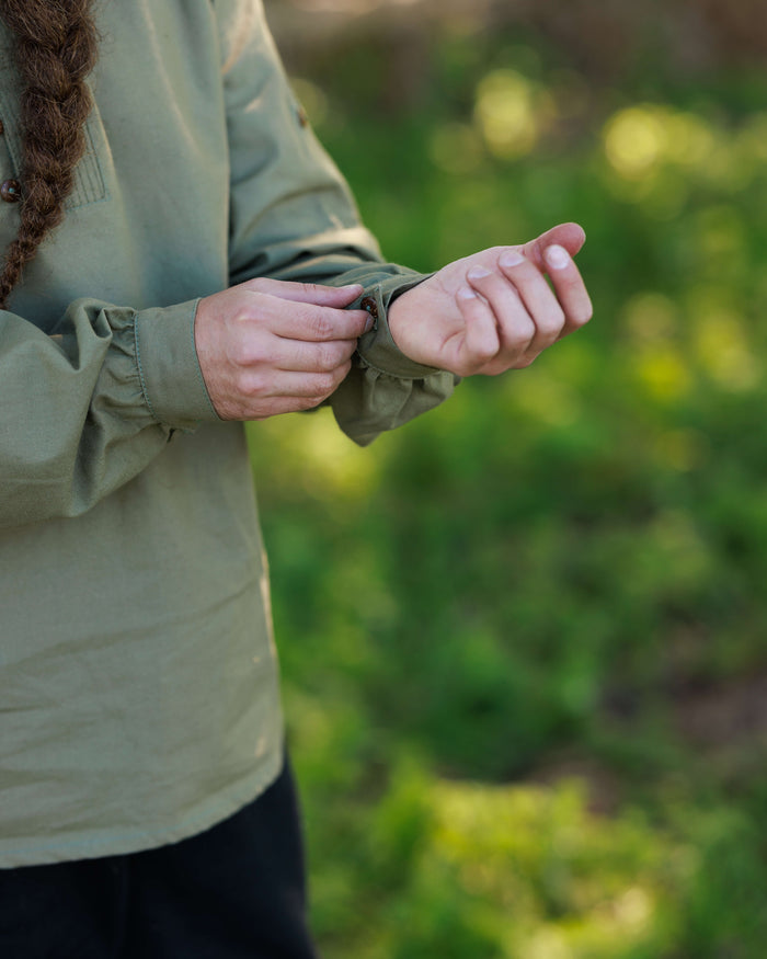 Slavic shirt Tymond, olive green