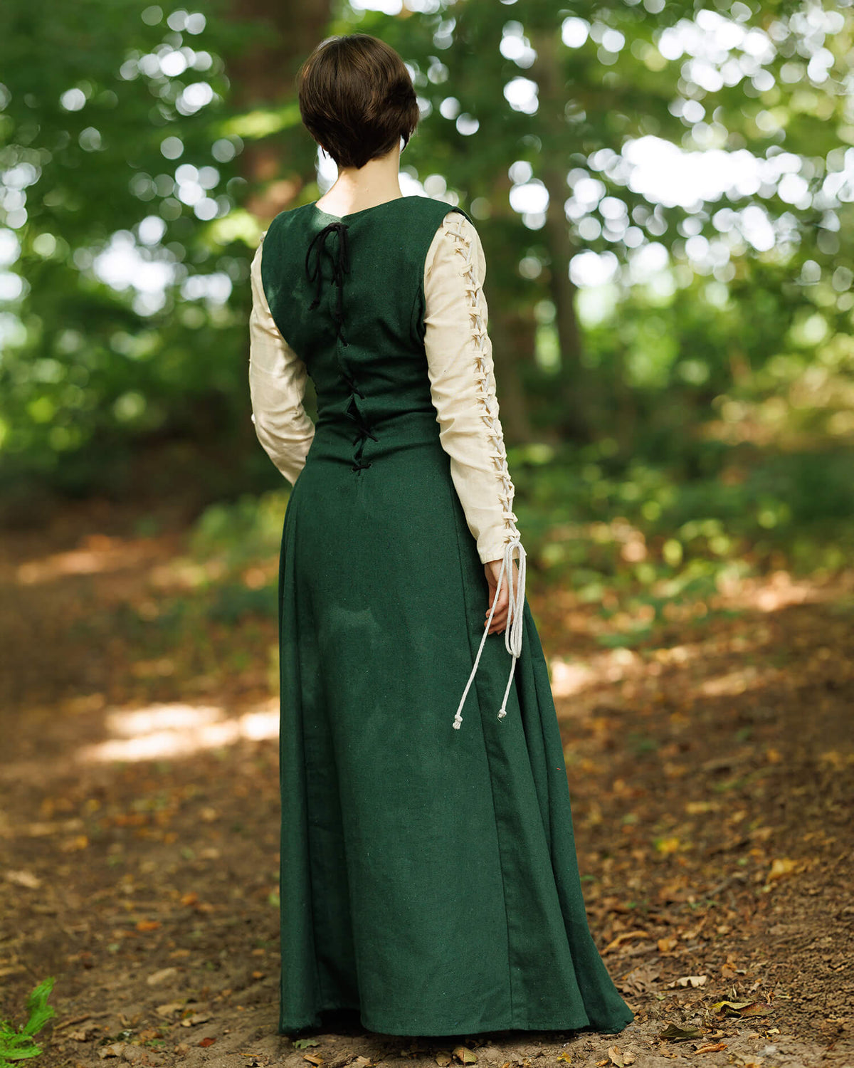 Medieval surcot Uma, green
