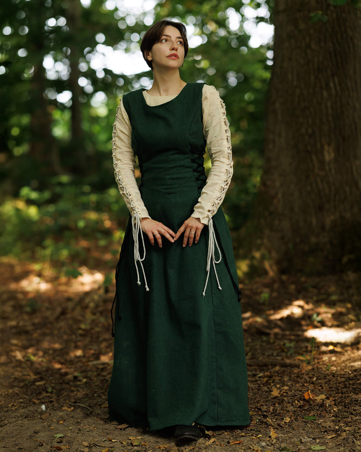 Medieval surcot Uma, green
