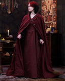 Cloak Ceres, wool blend, bordeaux