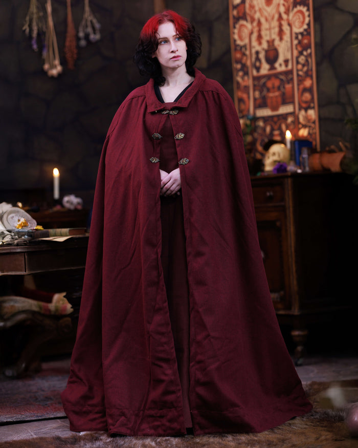 Cloak Ceres, wool blend, bordeaux