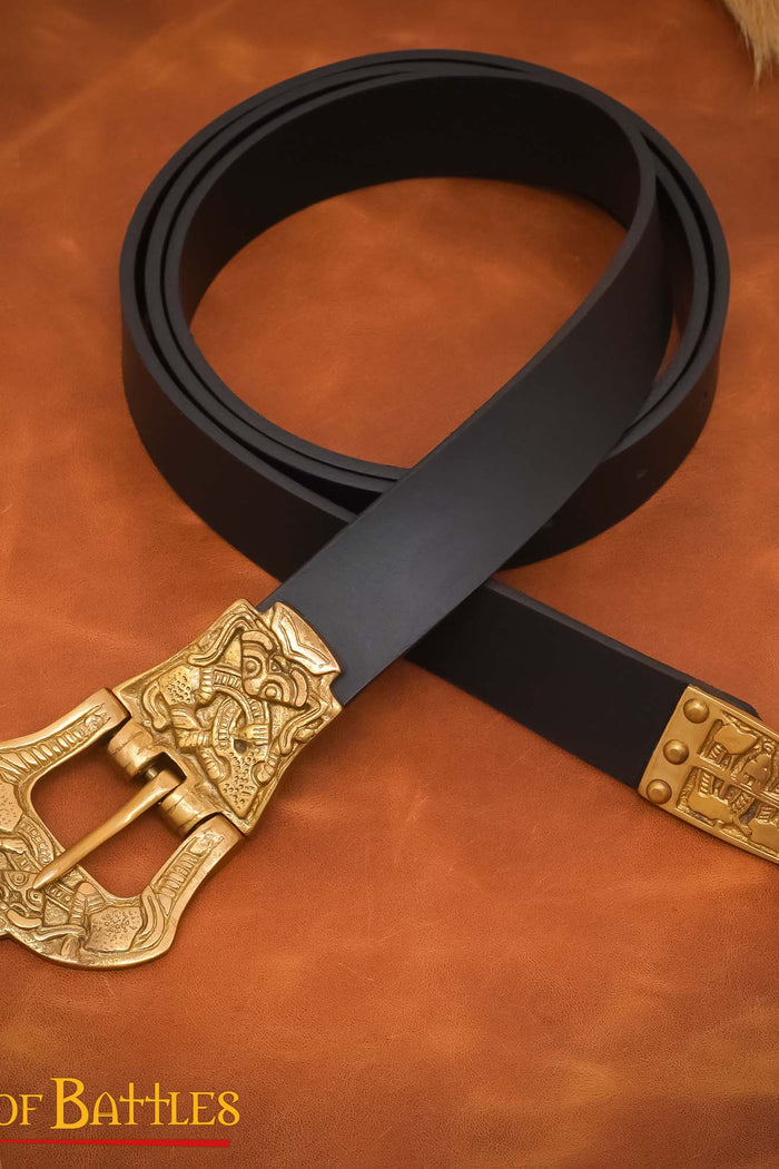 Viking belt Borre style, black