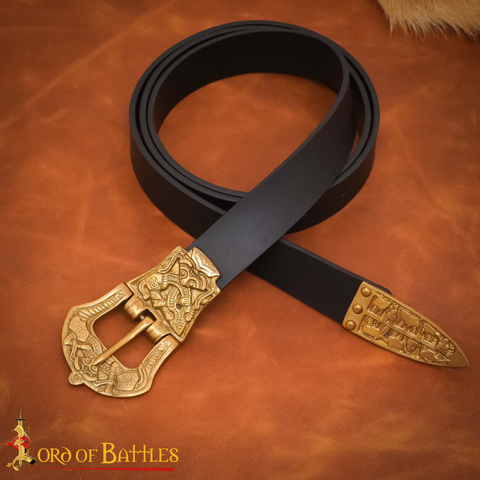 Viking belt Borre style, black