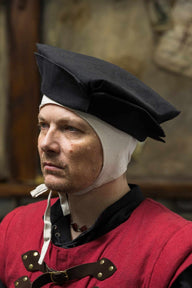 Square landsknecht hat Friedrich, black