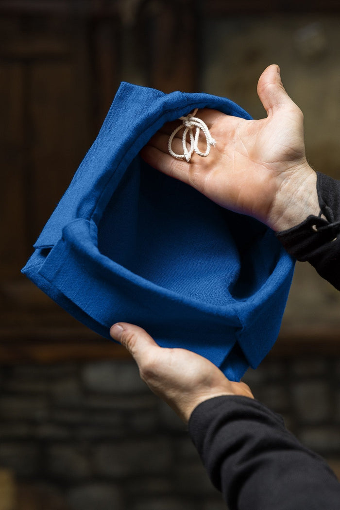 Square landsknecht hat Friedrich, blue