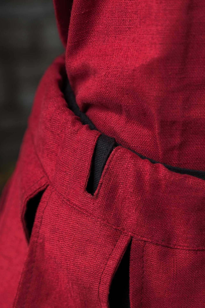 Landsknecht puffy trouser leg Daniel, red, per piece