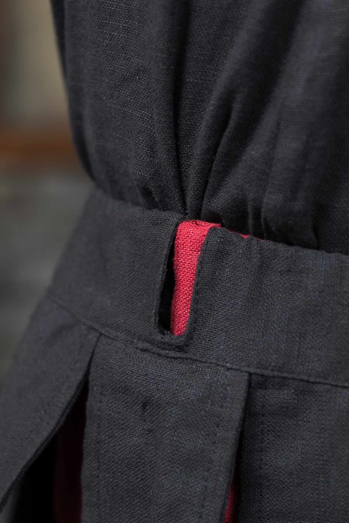 Landsknecht puffy trouser leg Ernst, black, per piece