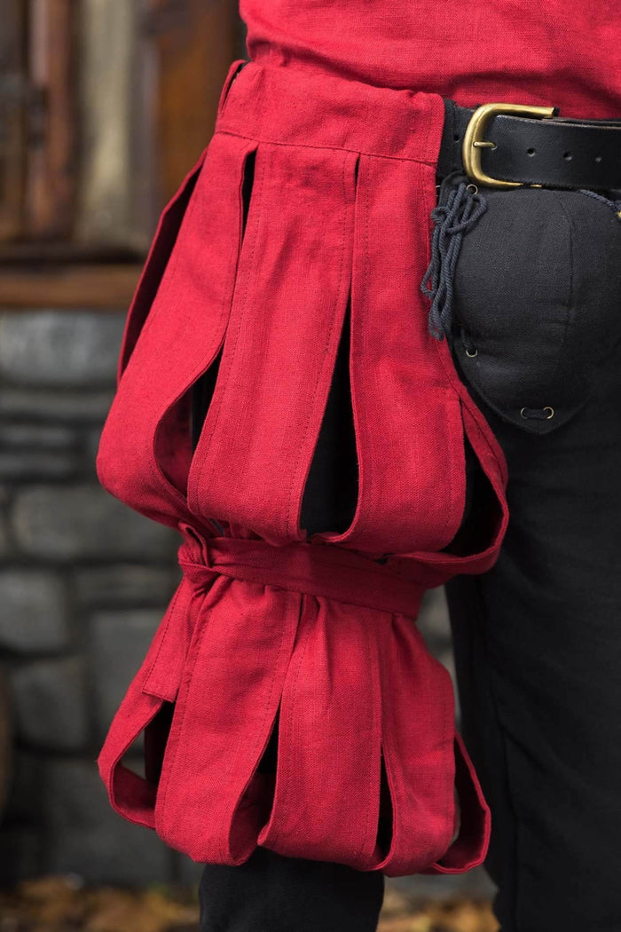 Landsknecht puffy trouser leg Daniel, red, per piece