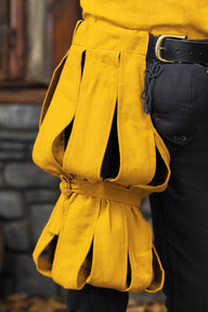 Landsknecht puffy trouser leg Daniel, yellow, per piece