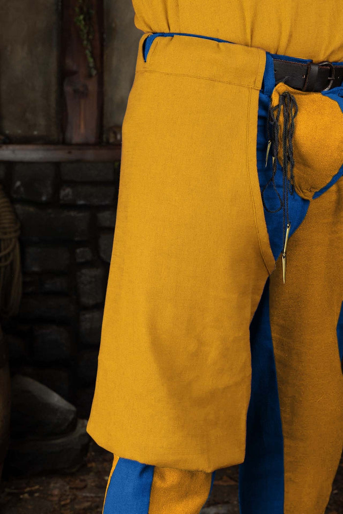 Landsknecht closed trouser leg Peter, yellow