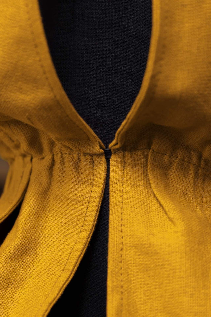 Landsknecht puffy trouser leg Daniel, yellow, per piece